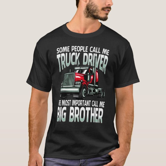 Camiseta Motorista De Caminhão O Mais Importante Me Chame G (Frente)