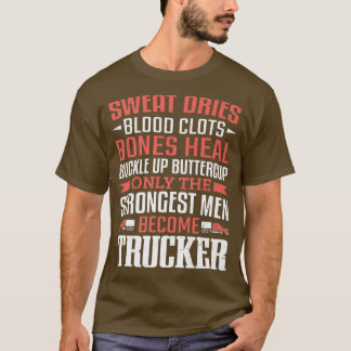 Camiseta Motorista De Caminhão Que Caminhava Homens Mais Fo
