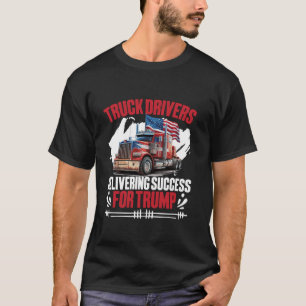 Camiseta Motorista de Caminhão que Oferece Êxito Semi Eleit