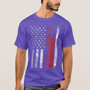 Camiseta Motorista de Caminhão Semi Flag Americano Semi 18