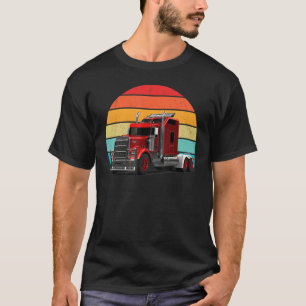 Camiseta Motorista De Caminhão-Semirreboque Do Caminhão-Gra