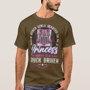 Camiseta Motorista De Caminhão Vintage Quando Outras Menina