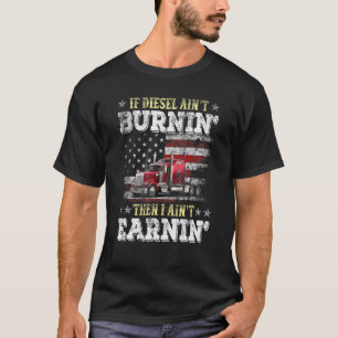 Camiseta Motorista de caminhões-caminhoneiros a diesel, de 