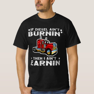 Camiseta Motorista de caminhões-caminhoneiros a diesel, de 