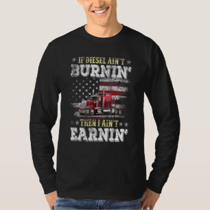 Camiseta Motorista de caminhões-caminhoneiros a diesel, de 