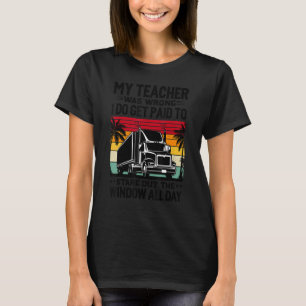 Camiseta Motorista De Caminhoneiro Funny Design Semi Lover 