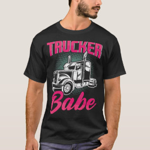 Camiseta Motorista de caminhoneiros Babe Female T-S