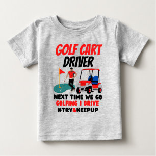 Camiseta Motorista de carrinho de golfe tenta manter T-Shir
