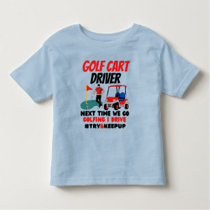 Camiseta Motorista de carrinho de golfe tenta manter T-Shir