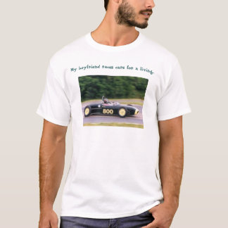 Camiseta motorista de carro de corridas