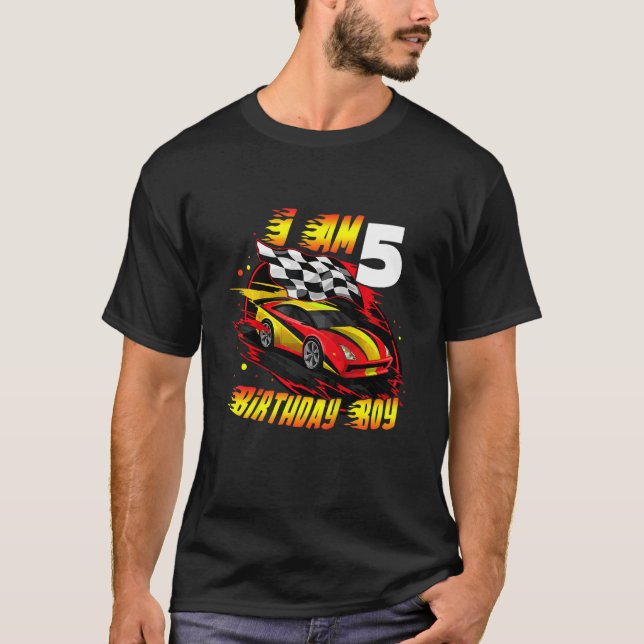 Camiseta Motorista de carros correndo de crianças Eu tenho  (Frente)