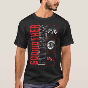 Camiseta Motorista De Corrida De Carro Da Pit Da Pit Crew