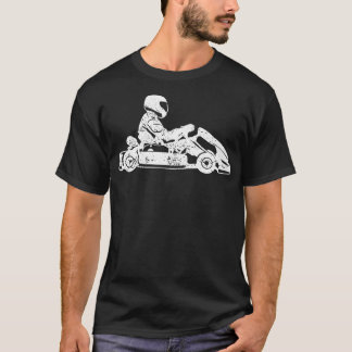 Camiseta Motorista de Karting Retro-Presente Gokart Kart Ra