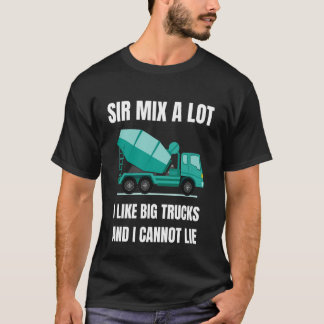 Camiseta Motorista de Misturador de Concreto Veículo Grande