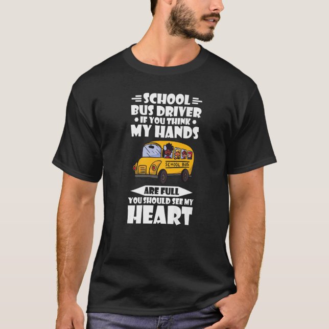 Camiseta Motorista De Ônibus Da Escola Amarelo Se Acha Que  (Frente)