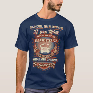 Camiseta Motorista de Ônibus da Escola Witty Incrível