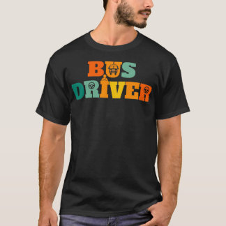 Camiseta Motorista de ônibus de escola Chauffeur