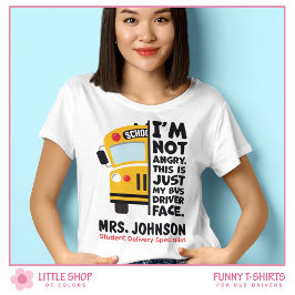 Camiseta Motorista de Ônibus de Escola Primária Engraçado e
