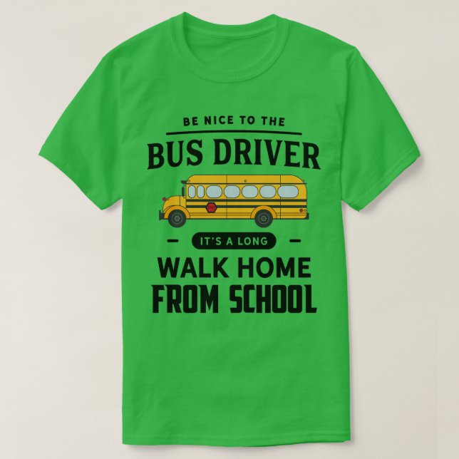 Camiseta Motorista de Ônibus Engraçado (Frente do Design)