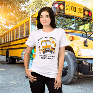 Camiseta Motorista de Ônibus Escolar Amarelo