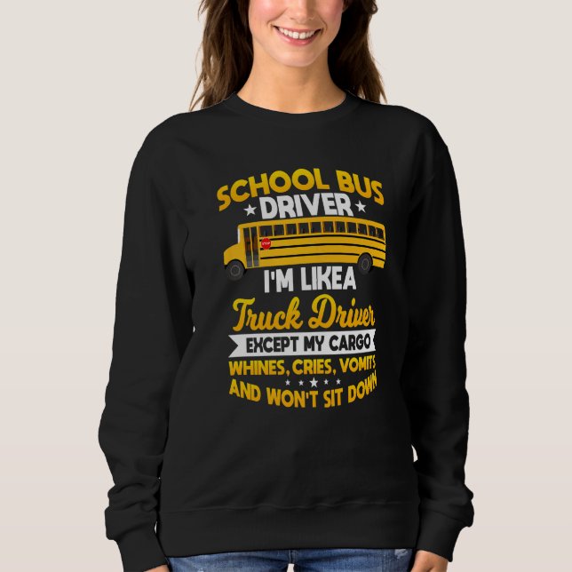 Camiseta Motorista De Ônibus Escolar Como Um Caminhoneiro C (Frente)