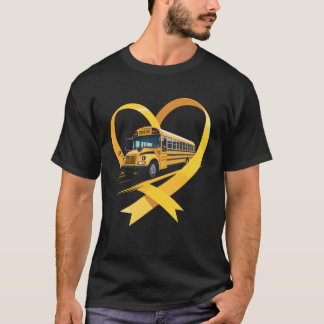 Camiseta Motorista de Ônibus Escolar Coração