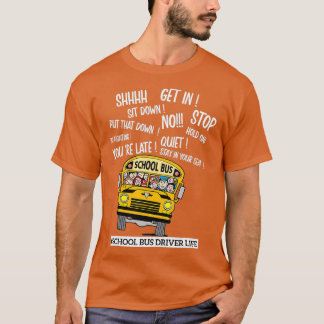 Camiseta Motorista De Ônibus Escolar Legal De Ônibus Mulher