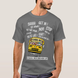 Camiseta Motorista de ônibus escolar Legal Mulheres Motoris