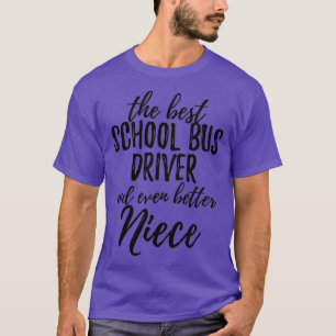 Camiseta Motorista de ônibus escolar Niece Funny Idet para 