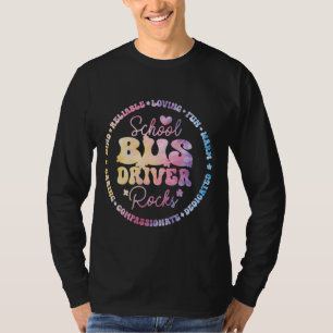 Camiseta Motorista de ônibus escolar retorna à escola Appre