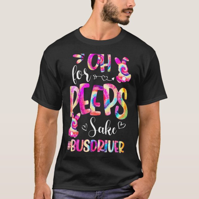 Camiseta Motorista De Ônibus Escolar Vida Páscoa Coelho Ovo (Frente)