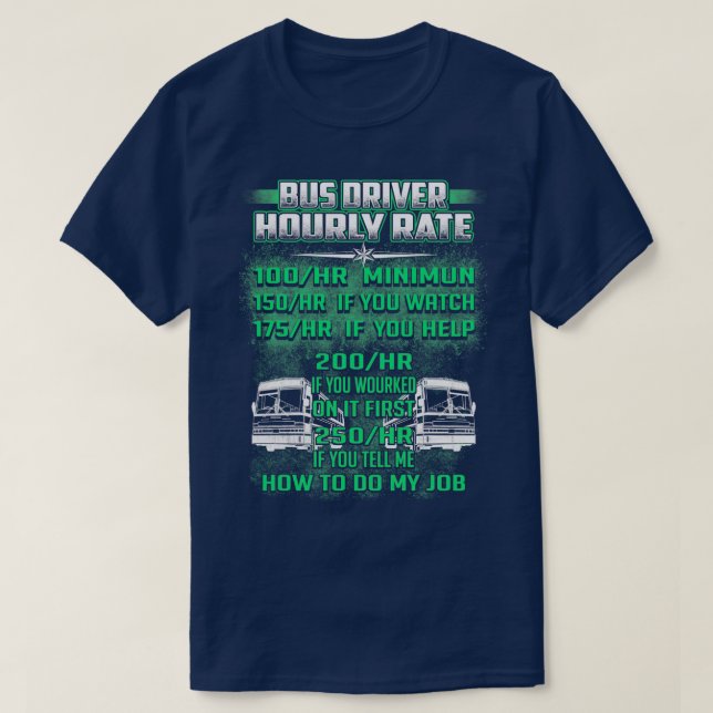 CAMISETA MOTORISTA DE ÔNIBUS HORLY CLASSIFICAR COMO FAZER M (Frente do Design)