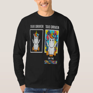 Camiseta Motorista de Táxi Pessoas Com Autismo Puzzle Unicó