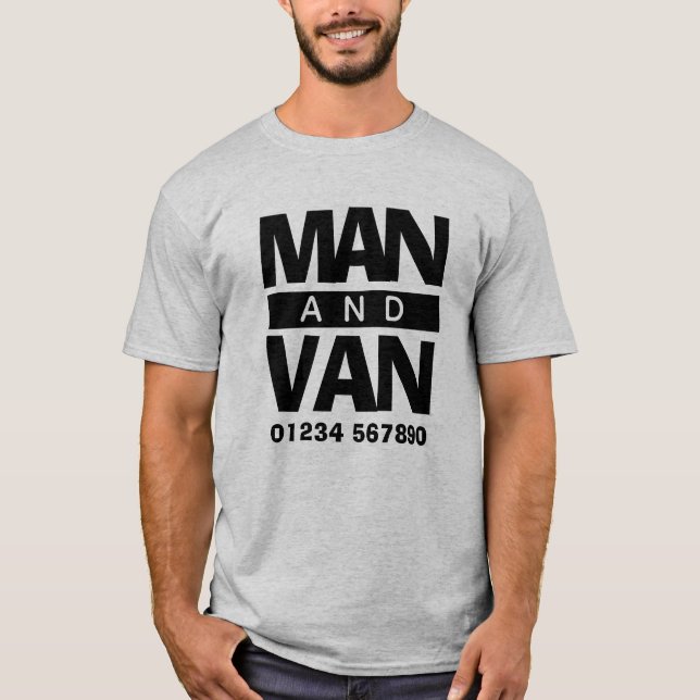 Camiseta Motorista de Van de Empresa de Mudanças (Frente)
