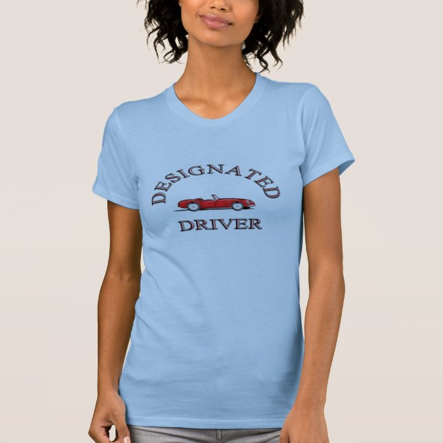 Camiseta Motorista designado elegante (Frente)