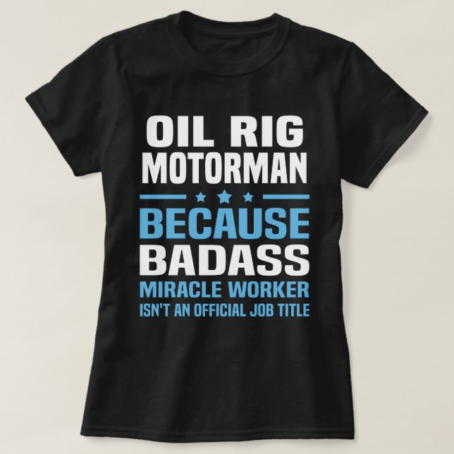 Camiseta Motorista do Oil Rig (Frente do Design)