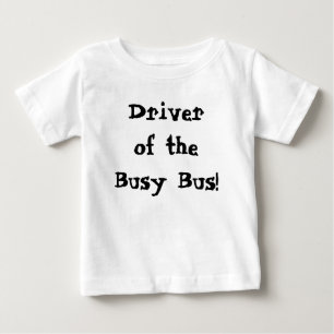 Camiseta Motorista Fofo Do Ônibus Ajetreado