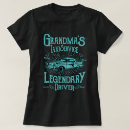 Camiseta Motorista lendário do Serviço de Táxi da Avó Engra