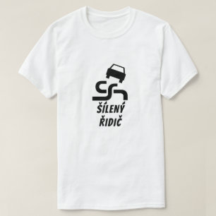 Camiseta Motorista louco em checo