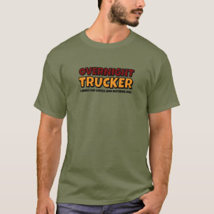 Camiseta Motorista Noturno Engraçado