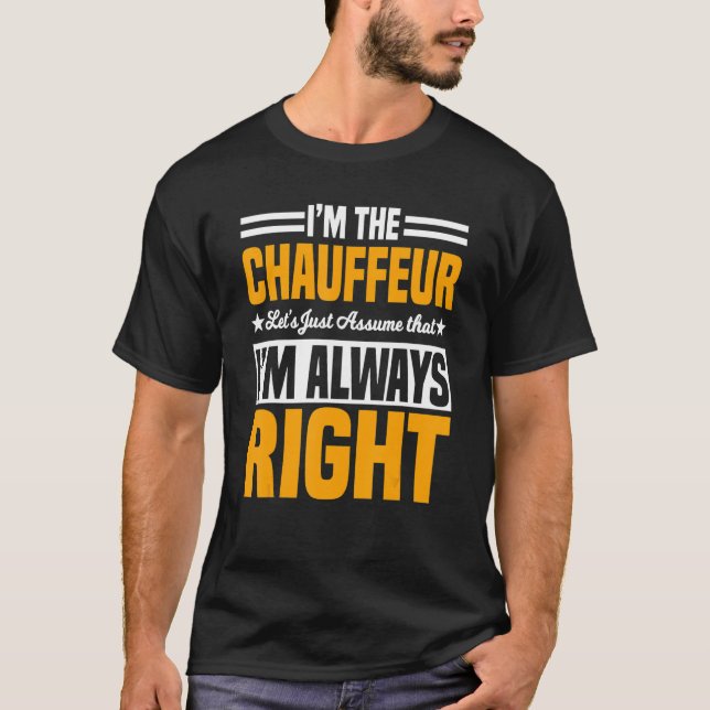 Camiseta Motorista Profissional De Chauffeur Ca (Frente)