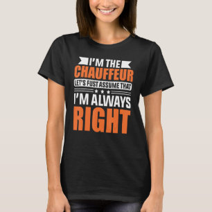 Camiseta Motorista Profissional De Chauffeur Ca
