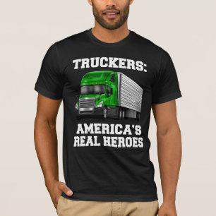 Camiseta Motoristas de Caminhão-Caminhões Heróis Reais da A