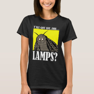 Camiseta Motten Meme Yall tem alguma citação de Luzes Uhh