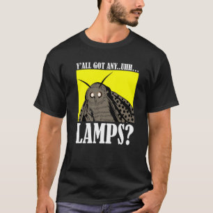 Camiseta Motten Meme Yall tem alguma citação de Luzes Uhh