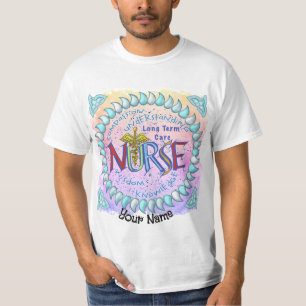 Camiseta Motto Enfermeiro de Cuidados de Longo Prazo