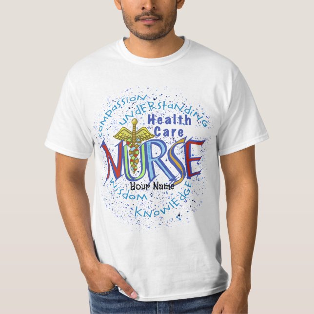 Camiseta Motto Enfermeiro de Saúde Doméstica (Frente)