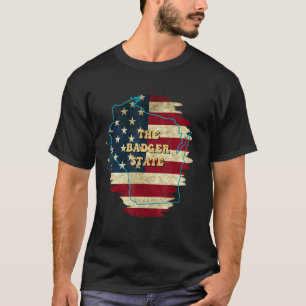 Camiseta Motto Flag Wi-Us do Wisconsin