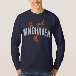 Camiseta Motto Tee Holandês, Ik Zal Handhaven