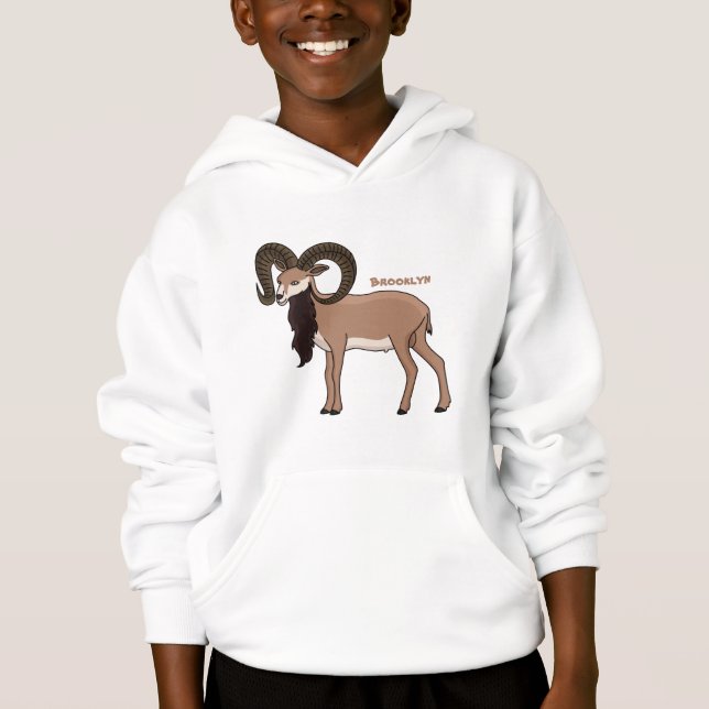 Camiseta Mouflon goat illustration (Frente)